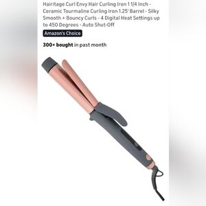 Two-Tone Rose Gold and Gray Hair Curling Iron